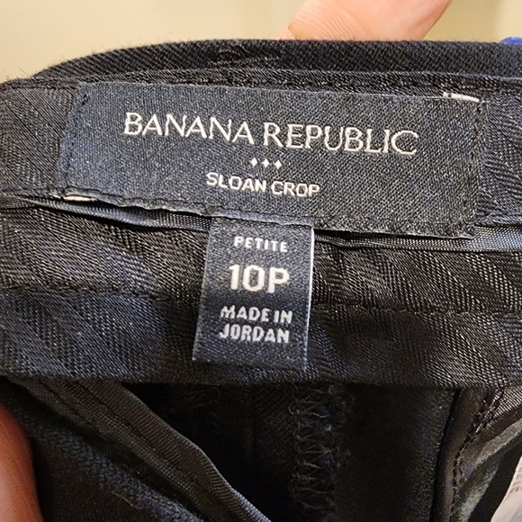Banana Republic black capri slim fit pant size 10P - Picture 2 of 12
